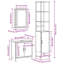 Bathroom Furniture Set With Door 3 Pcs 33 X 33 X 185.5 Cm-1293056675