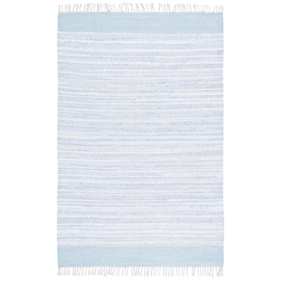 Rag Rug 401 Hand Woven Cotton Abstract Rug