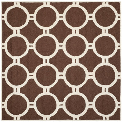 Deedgra Hand Tufted Wool Geometric Rug