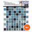 10'' W x 10'' L PVC Peel and Stick Mosaic Tile-29083108
