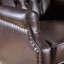 Fauteuil inclinable capitonné en tissu