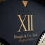 Black and Champagne Metal Working Cog Wall Clock