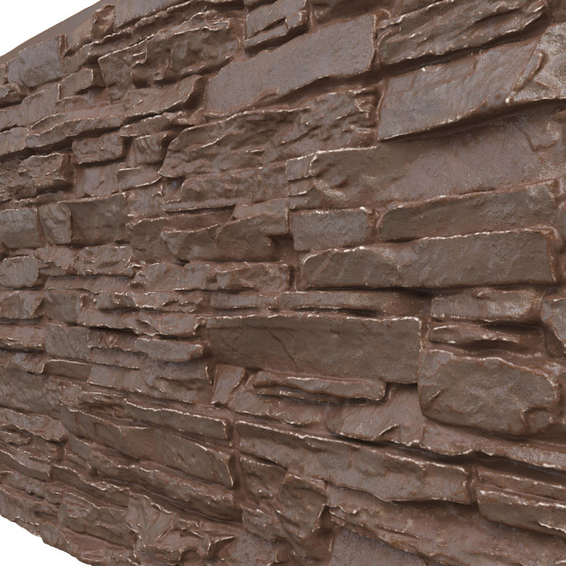 EverStone Canyon Ridge Faux Stone Panel, Autumn Bronze
