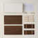 Wooden Pegboard Modular Display Organization Storage Wall Hooks Shelf(Colour:Walnut)