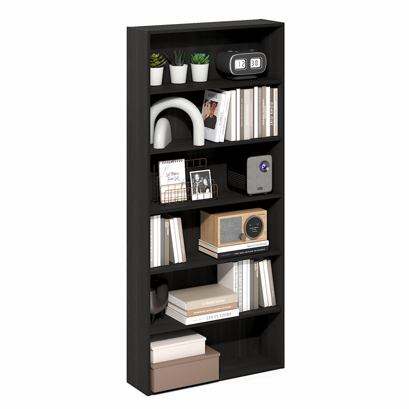 Bibliothèque Furinno Basic 6-Tier Open Shelf, Espresso