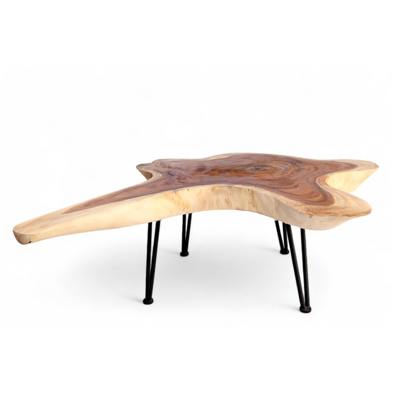 Solid Wood Top Single Coffee Table