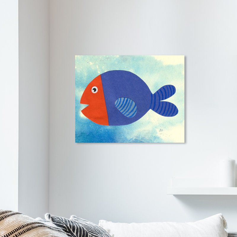 Art sur toile poisson Ferguson, H 16 po x l 20 po x P 1,5 po