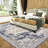 Jashley Oriental Medallion Printed Area Rug, Low Profile Pile Rubber Backing Indoor Vintage Rugs-271724212