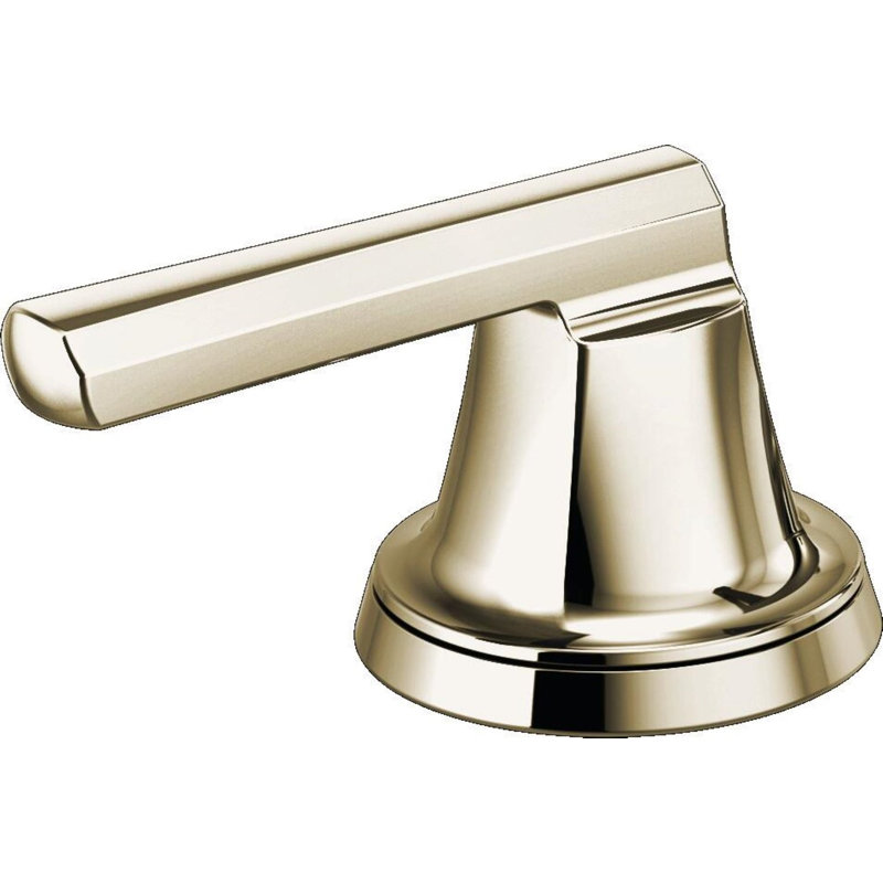 Levoir® Two-Handle Wall Mount Lavatory Faucet, Polished Nickel, Low Lever Handle, 1.5