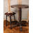 Yeal Upholstered Counter Stool with Metal Frame