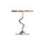 Table de bout moderne en acier inoxydable