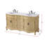 Meuble-lavabo double 66 po beige antique-1108507122