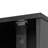 Multi-Functional Corner Cabinet Tall Bathroom Storage Cabinet With Two Doors And Adjustable Shelves, Open Shelf, Black