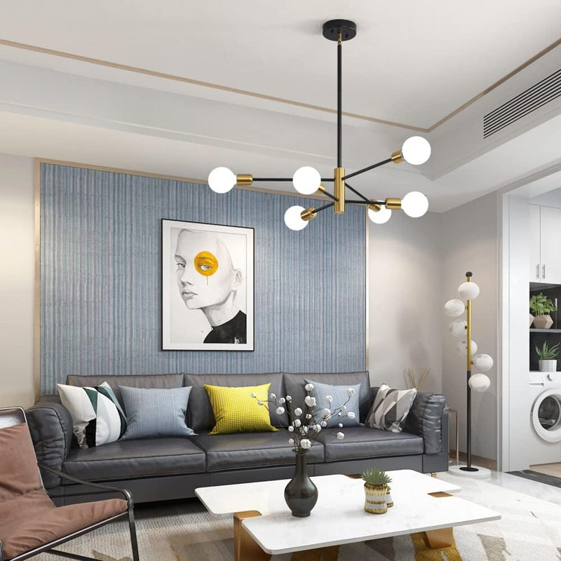 Loetta 6 - Light LED Sphere Chandelier