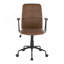 Chaise de bureau en similicuir espresso-338592575