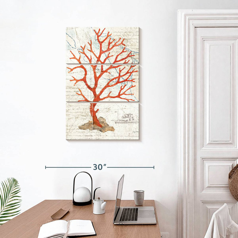 Brampt Textured Coral, 32" H x 20" W