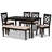 6 - Person Four Leg Dining Set-131629959-131629957