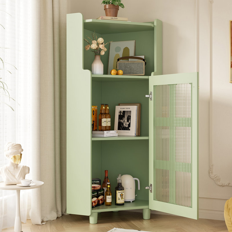 Freestanding Bathroom Cabinet, Green