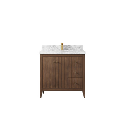 Meuble-lavabo simple 36 po avec plateau Atlanta