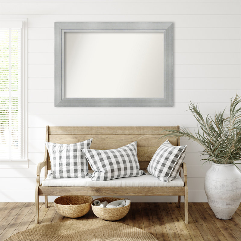 Miroir mural en bois massif Yousef, Rectangle, 35,25 po x 49,25 po