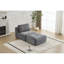 Canapé moderne en mousse à mémoire de forme compressée, méridienne simple pour le salon, canapé modulaire Cloud pour animaux de compagnie, tissu en velours côtelé, repose-pieds mobile, sans assemblage avec coussins-10517111