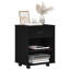 Rolling Cabinet Office Side Table Hall Drawer Cabinet Engineered Wood
