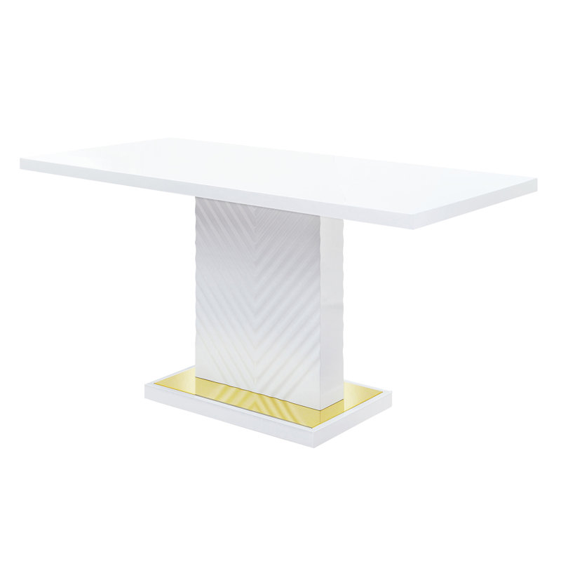Dovale Dining Table, White