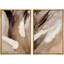 «Abstract Neutral Brown Paint Effect», reproduction d'art numérique sur toile encadrée-108345554-108345551