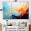 «Blue and Orange Colorful Abstract Expression», art mural abstrait-1266397716-1266397717