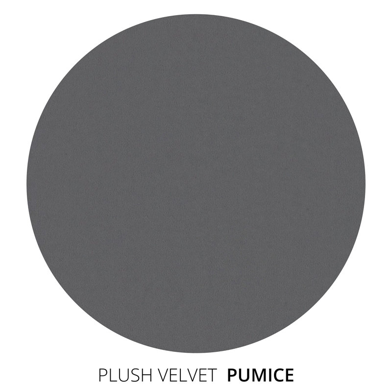 Causeuse Thompson, Peluche velours pierre ponce, H 32 po x l 72 po x P 41 po, Ébène