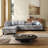 97.5" Oversized Sectional Leather Couch, L Shaped Couchwith-125887189