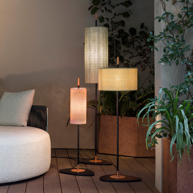 Lagoon Outdoor Floor Lamp	, 39.9" H x 14.9" W x 11" D, Noumea Goyave