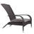 Coussin d'extérieur gris de style Adirondack pour chaise Paton Sense