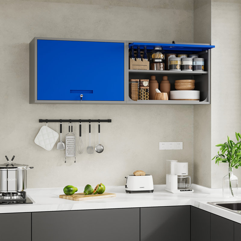 Metal Basic Storage System, Blue/Gray