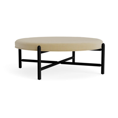 Vane 48" Linen Upholstered Ottoman
