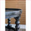 Bois noir traditionnel Table basse en rotin à 3 niveaux pour le salon, peu encombrante-1219267893