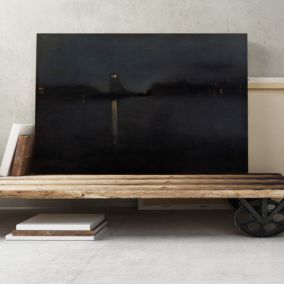 Nocturne by James Abbott McNeill Whistler - Wrapped Canvas