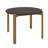Gales 47" Mid-Century Modern Round Solid Wood Dining Table in Black-1877866650