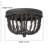 Speier 3-Light Dimmable Beaded Flush Mount Ceiling Light with Farmhouse Style-752473622
