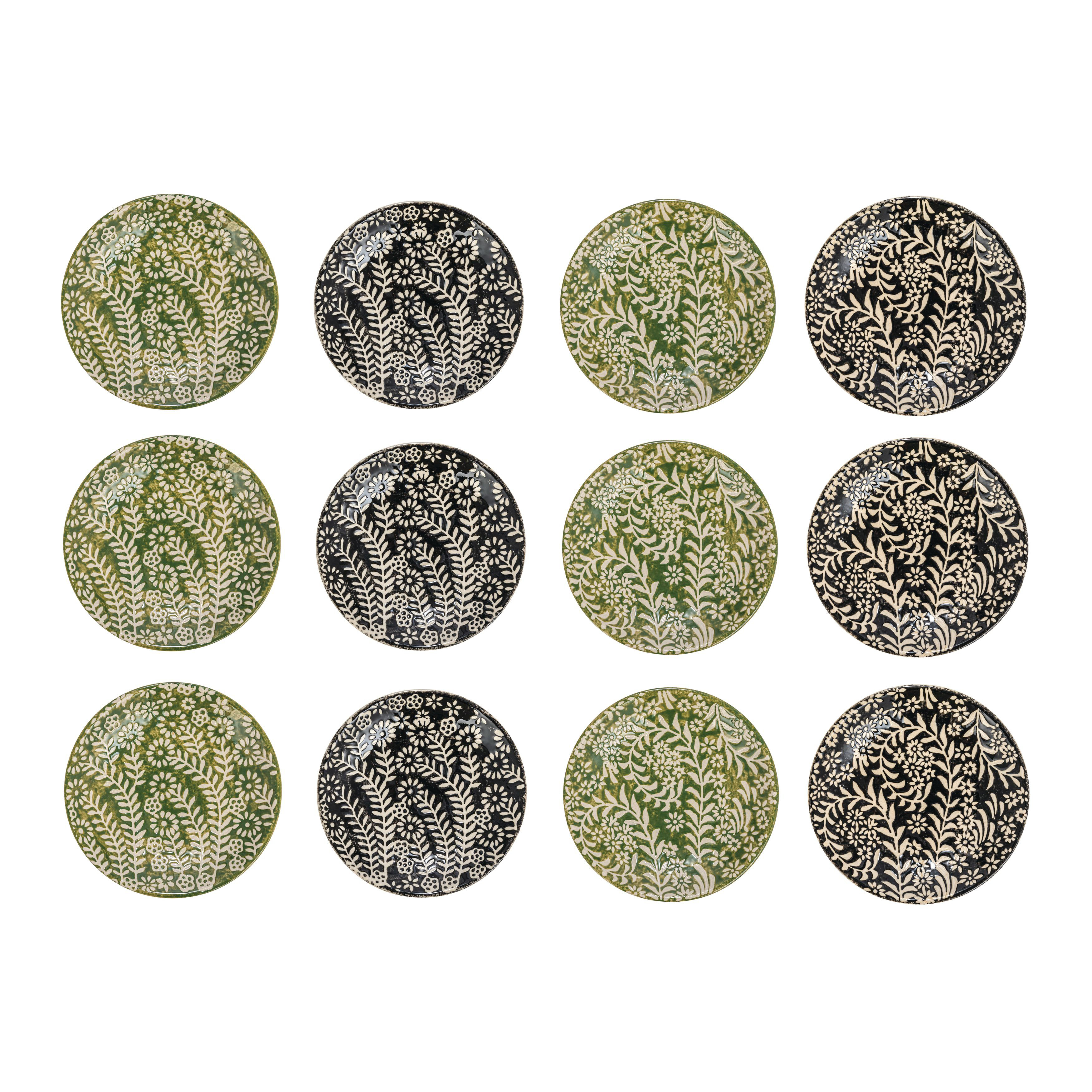 Red Barrel Studio® Alsworth 5'' Stoneware Appetizer Plate , Set of 12 | Wayfair