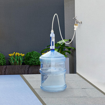 EZ Jug Water Filtration System with Garden Hose Faucet Adapter and Basic Indoor Kitchen Faucet Adapter, EZID001