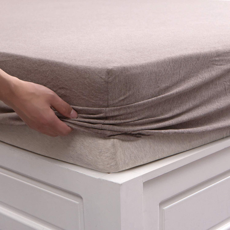 Drap-housse 100% coton, Drap-housse grand, Marron