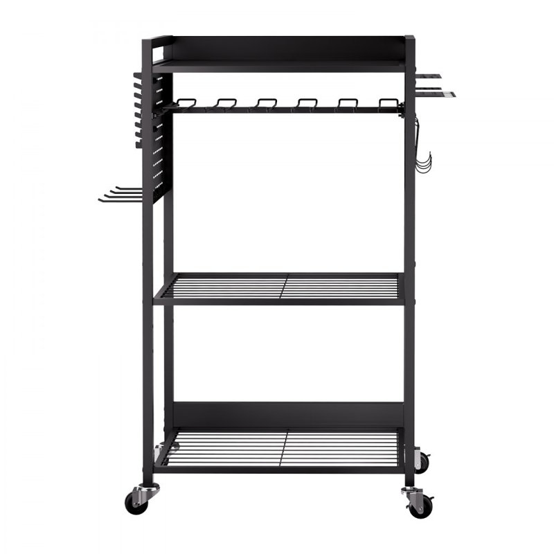 4-tier Tool Organizer Cart on Wheels 150 lbs Garage Cart for Workshop