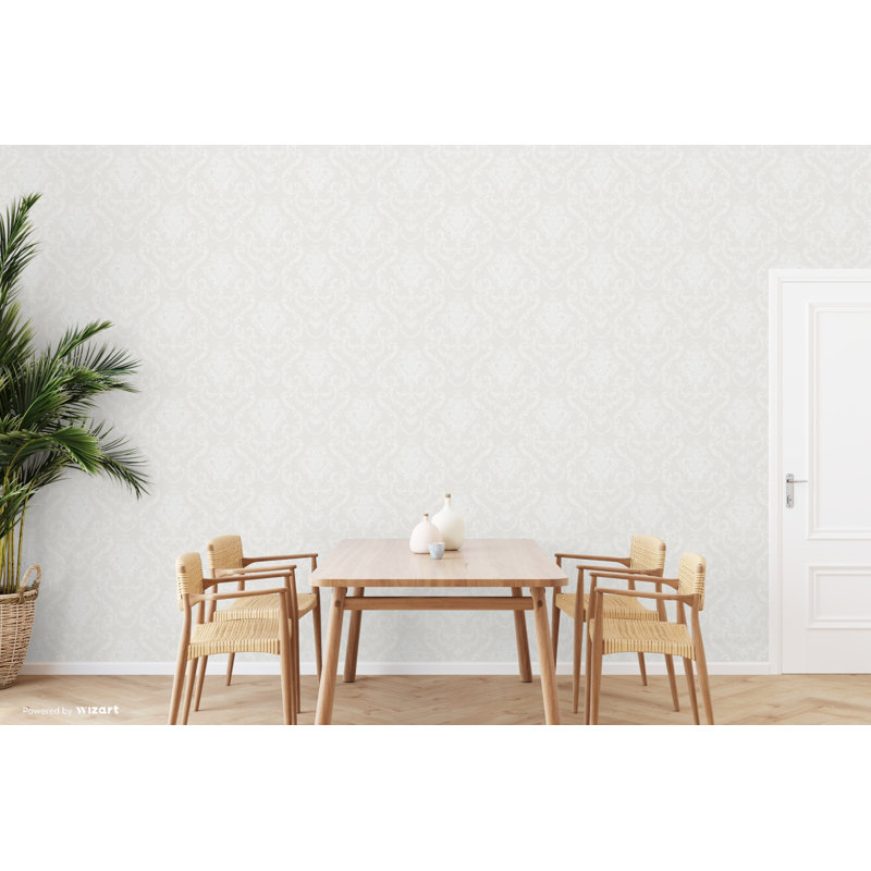 Bailor 10m x 53cm Wallpaper Roll, White