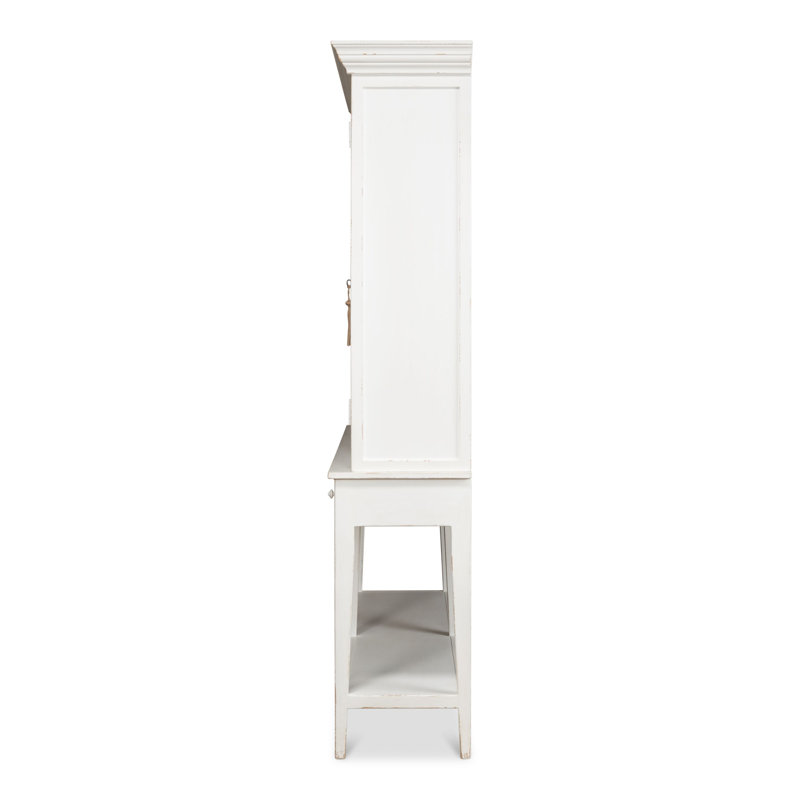 Wilkesville Solid Wood China Cabinet, White
