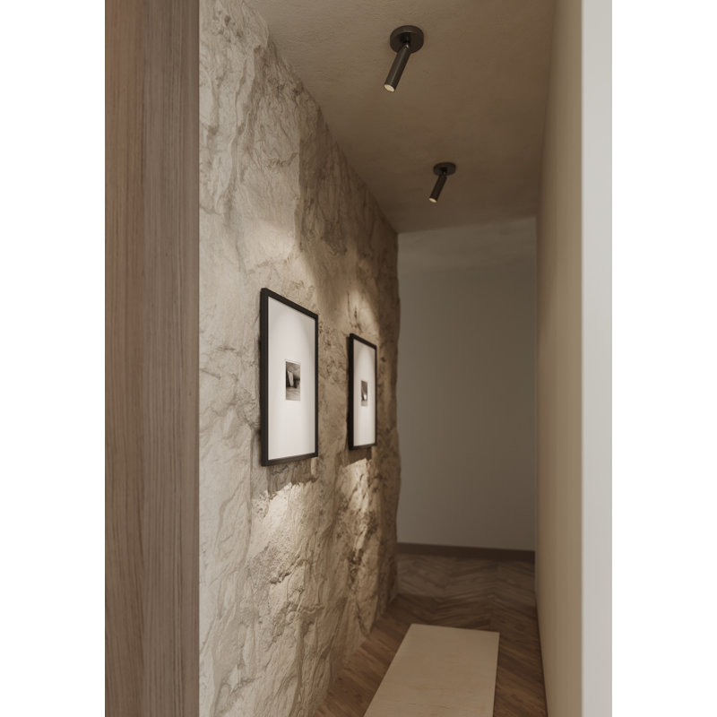 CSL Luxe Pivot Flush Mount, Distressed Bronze