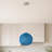 7.09in Blue Aluminum Wire Globe Pendant Light (Included E26 Warm Bulb)