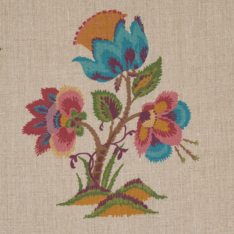Tissu en lin Ashford, Mûre / naturel