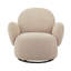 Fauteuil d'appoint pivotant rembourré-395453399
