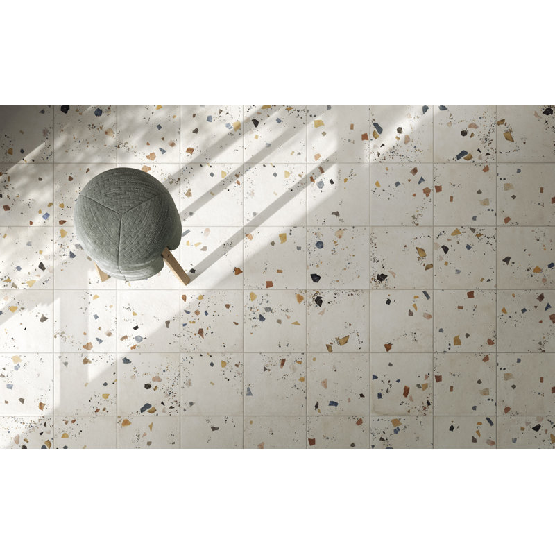 Ivox Quistol Grey 8-in. Terrazzo Matte Porcelain Wall Tile